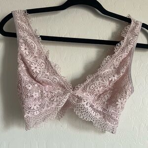 Victoria's Secret Pink Lace Wireless Bra